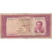 اسکناس 100 ریال کراواتی 1330 - تک - VF20 - محمد رضا شاه