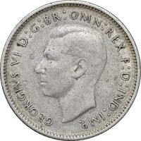 سکه 6 پنس 1942 جرج ششم - EF45 - انگلستان