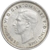 سکه 6 پنس 1941 جرج ششم - AU58 - انگلستان