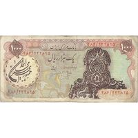 اسکناس 1000 ریال سورشارژی (یگانه - خوش کیش) مهر جمهوری - تک - VF35 - جمهوری اسلامی
