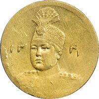 سکه طلا 2000 دینار 1341 تصویری - MS61 - احمد شاه
