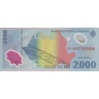 اسکناس 2000 لئو 1999 جمهوری - تک - UNC66 - رومانی