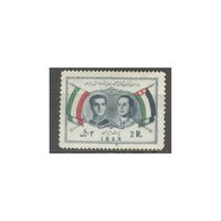تمبر ورود ملک فیصل دوم پادشاه عراق به ایران 1336 - محمدرضا شاه