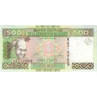 اسکناس 500 فرانک 2012 جمهوری - تک - UNC62 - گینه