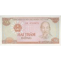 اسکناس 200 دانگ 1987 جمهوری سوسیالیستی - تک - UNC62 - ویتنام