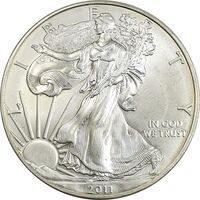 مدال یادبود 1 دلار 2011 عقاب - PF64 - آمریکا