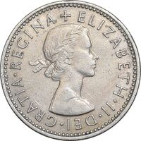 سکه 1 شیلینگ 1957 (سپر انگلیس) الیزابت دوم - EF45 - انگلستان