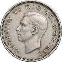 سکه 1 شیلینگ 1947 جرج ششم - تیپ 2 - EF40 - انگلستان