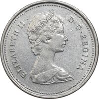 سکه 25 سنت 1981 الیزابت دوم - EF45 - کانادا