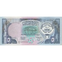 اسکناس 5 دینار 1968 (1980-1991) جابر احمد الصباح - تک - AU - کویت