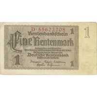 اسکناس 1 رنتن مارک 1937 رایش سوم - تک - VF - آلمان