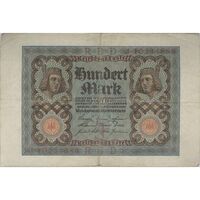 اسکناس 100 مارک 1920 جمهوری وایمار - تک - VF30 - آلمان