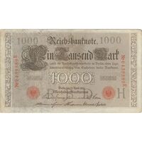 اسکناس 1000 مارک 1910 ویلیام دوم - تک - VF - آلمان