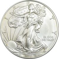 مدال یادبود 1 دلار 2011 عقاب - PF65 - آمریکا