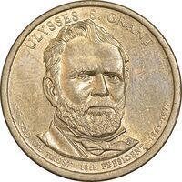 سکه یک دلار 2011D ریاست جمهوری یولیسیز سایمن گرانت - MS61 - آمریکا
