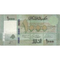 اسکناس 1000 لیره 2016 جمهوری - تک - VF - لبنان