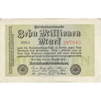 اسکناس 10000000 مارک 1923 جمهوری وایمار - تک - EF - آلمان