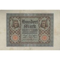 اسکناس 100 مارک 1920 جمهوری وایمار - تک - EF - آلمان