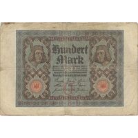 اسکناس 100 مارک 1920 جمهوری وایمار - تک - F - آلمان