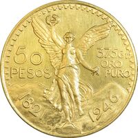 سکه طلا 50 پزو 1946 - MS62 - مکزیک
