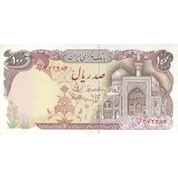 اسکناس 100 ریال (بنی صدر - نوبری) - تک - UNC63 - جمهوری اسلامی