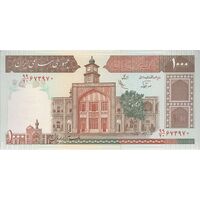 اسکناس 1000 ریال (نوربخش - عادلی) امضاء کوچک - شماره بزرگ - تک - UNC63 - جمهوری اسلامی