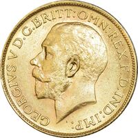 سکه طلا 1 ساورین 1928 جرج پنجم - MS64 - انگلستان