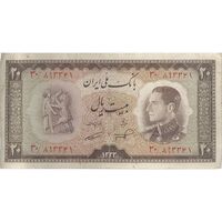 اسکناس 20 ریال 1333 - تک - VF30 - محمد رضا شاه