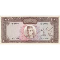اسکناس 1000 ریال (آموزگار - فرمان فرماییان) - تک - AU58 - محمد رضا شاه