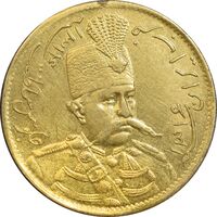 سکه طلا 1 تومان 1314 تصویری - AU - مظفرالدین شاه