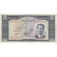 اسکناس 10 ریال 1330 - تک - VF35 - محمد رضا شاه