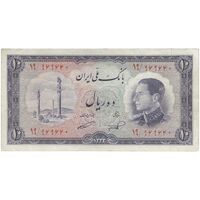 اسکناس 10 ریال 1333 - تک - VF25 - محمد رضا شاه