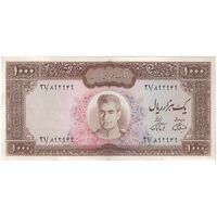 اسکناس 1000 ریال (آموزگار - فرمان فرماییان) - تک - EF45 - محمد رضا شاه