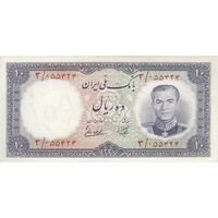 اسکناس 10 ریال 1337 - تک - AU58 - محمد رضا شاه