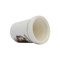 انگشتانه چینی قدیمی با طرح نشان ملی پادشاهی بلژیک  - کد 007058