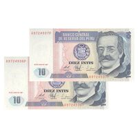 اسکناس 10 اینتیس 1987 (26 ژوئن) جمهوری - جفت - UNC64 - پرو