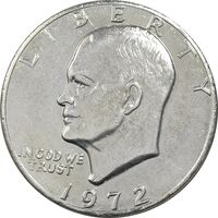 سکه یک دلار 1972 آیزنهاور - EF45 - آمریکا
