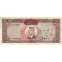 اسکناس 1000 ریال (بهنیا - سمیعی) - تک - VF35 - محمد رضا شاه