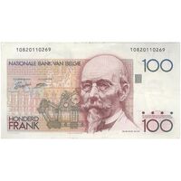 اسکناس 100 فرانک بدون تاریخ (1989-1992) بودئون یکم - J.J. van Droogenbroeck & Alfons Verplaetse - تک - VF - بلژیک