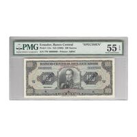 اسکناس 100 ساکرس 1980 - نمونه - AU55 - اکوادور