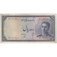 اسکناس 10 ریال سری سوم - تک - VF30 - محمد رضا شاه