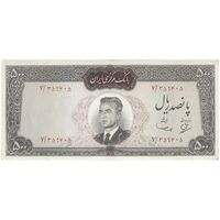 اسکناس 500 ریال (بهنیا - سمیعی) - تک - VF35 - محمد رضا شاه