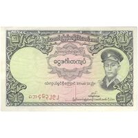 اسکناس یک کیات بدون تاریخ (1958-1968) برمه پس از استقلال - تک - UNC62 - میانمار