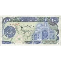 اسکناس 200 ریال (اردلان - مولوی) فیلیگران شیر و خورشید - تک - VF35 - جمهوری اسلامی