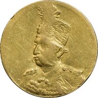 سکه طلا 2000 دینار تصویری بدون تاریخ - EF40 - مظفرالدین شاه