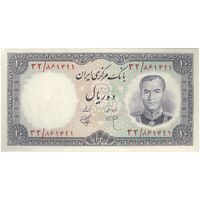 اسکناس 10 ریال 1340 - تک - UNC61 - محمد رضا شاه