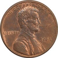سکه 1 سنت 1983 لینکلن - MS62 - آمریکا
