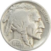 سکه 5 سنت 1935 بوفالو - VF35 - آمریکا