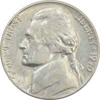 سکه 5 سنت 1970S جفرسون - EF45 - آمریکا