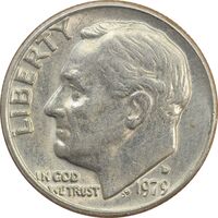 سکه 1 دایم 1979D روزولت - AU - آمریکا